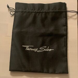 Thomas Sabo Black Drawstring Accessory Pouch (extra large)